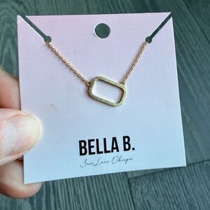 Large Gold Initial Necklace "O"